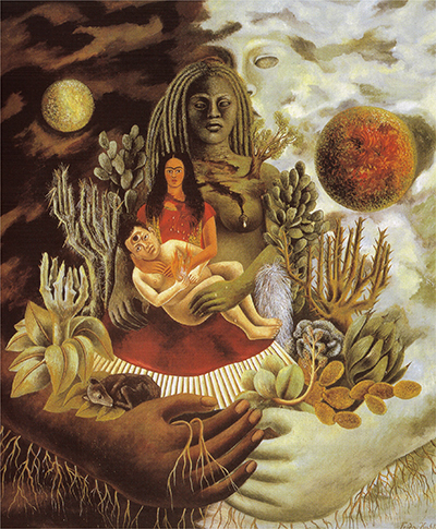 l'amoroso abbraccio dell'universo la terra (messico) io diego e il signor xolotl Frida Kahlo